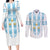 Custom Argentina Football Couples Matching Long Sleeve Bodycon Dress and Long Sleeve Button Shirt Vamos La Albiceleste
