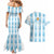 Custom Argentina Football Couples Matching Mermaid Dress and Hawaiian Shirt Vamos La Albiceleste