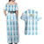 Custom Argentina Football Couples Matching Off Shoulder Maxi Dress and Hawaiian Shirt Vamos La Albiceleste