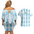 Custom Argentina Football Couples Matching Off Shoulder Short Dress and Hawaiian Shirt Vamos La Albiceleste