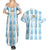 Custom Argentina Football Couples Matching Summer Maxi Dress and Hawaiian Shirt Vamos La Albiceleste