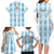 Custom Argentina Football Family Matching Long Sleeve Bodycon Dress and Hawaiian Shirt Vamos La Albiceleste