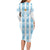 Custom Argentina Football Family Matching Long Sleeve Bodycon Dress and Hawaiian Shirt Vamos La Albiceleste