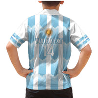 Custom Argentina Football Family Matching Mermaid Dress and Hawaiian Shirt Vamos La Albiceleste