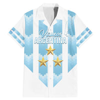Custom Argentina Football Family Matching Mermaid Dress and Hawaiian Shirt Vamos La Albiceleste