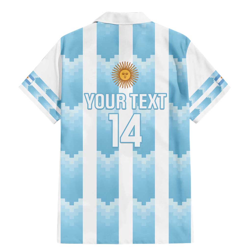 Custom Argentina Football Family Matching Mermaid Dress and Hawaiian Shirt Vamos La Albiceleste