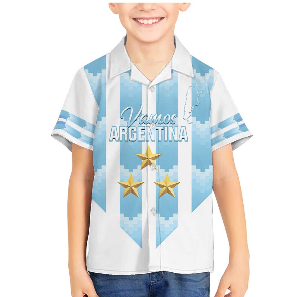 Custom Argentina Football Family Matching Mermaid Dress and Hawaiian Shirt Vamos La Albiceleste