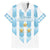 Custom Argentina Football Family Matching Off The Shoulder Long Sleeve Dress and Hawaiian Shirt Vamos La Albiceleste