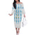 Custom Argentina Football Family Matching Off The Shoulder Long Sleeve Dress and Hawaiian Shirt Vamos La Albiceleste