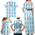 Custom Argentina Football Family Matching Off Shoulder Maxi Dress and Hawaiian Shirt Vamos La Albiceleste