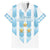 Custom Argentina Football Family Matching Off Shoulder Short Dress and Hawaiian Shirt Vamos La Albiceleste