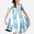 Custom Argentina Football Family Matching Puletasi and Hawaiian Shirt Vamos La Albiceleste