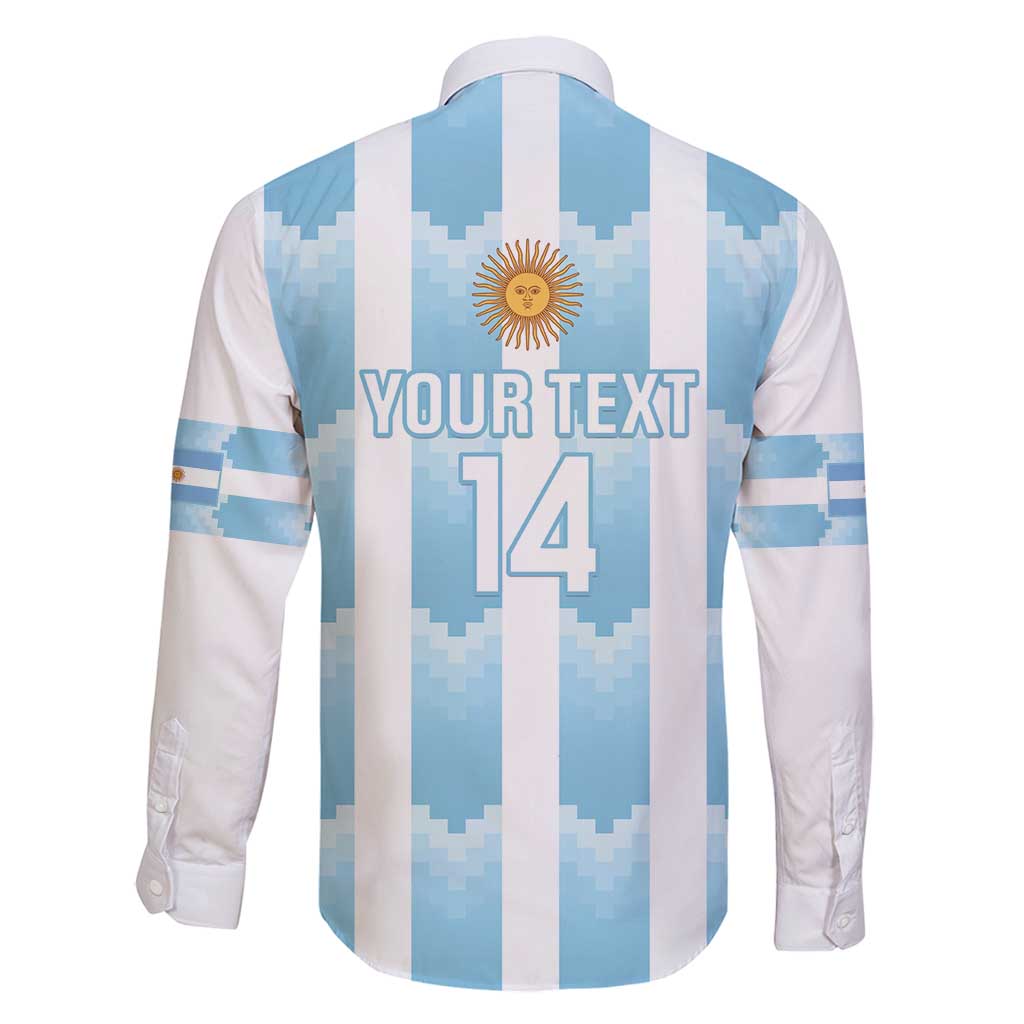 Custom Argentina Football Family Matching Puletasi and Hawaiian Shirt Vamos La Albiceleste