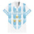Custom Argentina Football Family Matching Short Sleeve Bodycon Dress and Hawaiian Shirt Vamos La Albiceleste