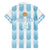 Custom Argentina Football Family Matching Short Sleeve Bodycon Dress and Hawaiian Shirt Vamos La Albiceleste