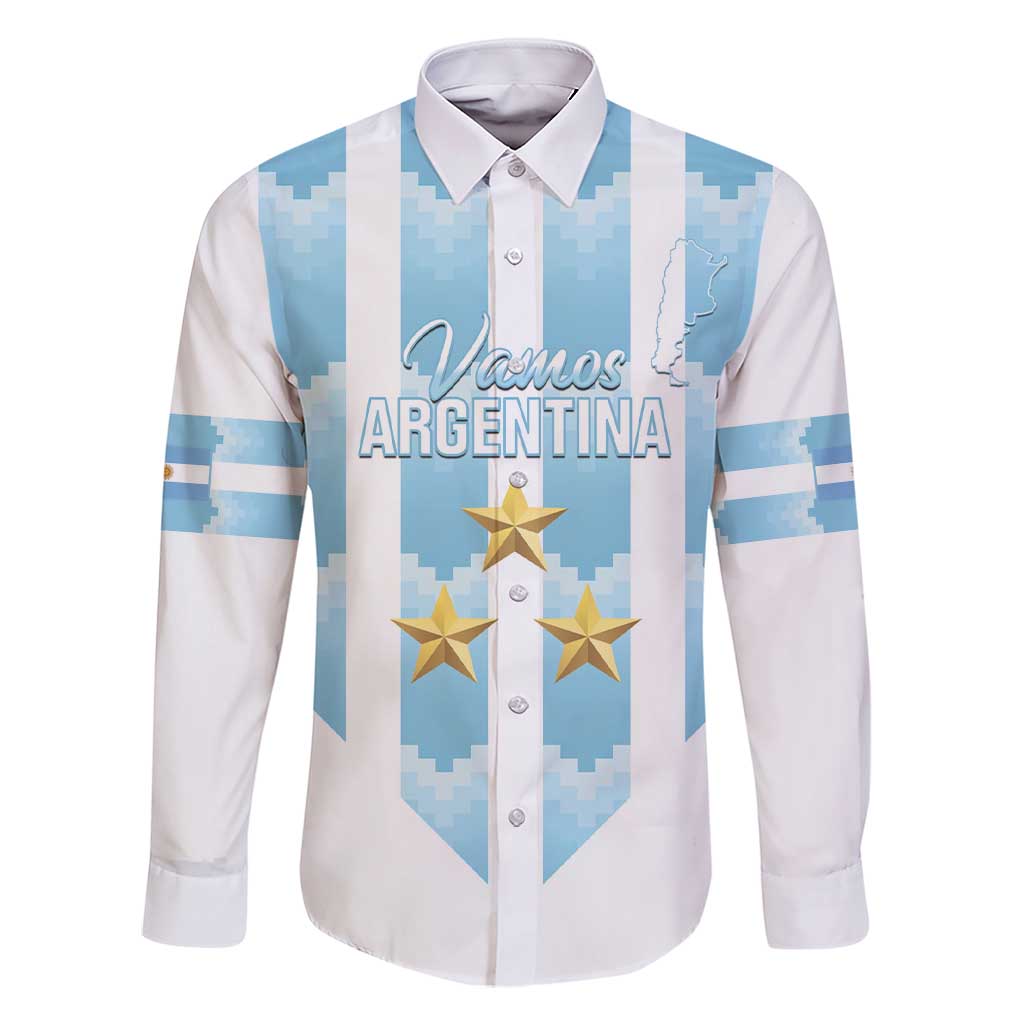 Custom Argentina Football Family Matching Short Sleeve Bodycon Dress and Hawaiian Shirt Vamos La Albiceleste