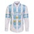 Custom Argentina Football Family Matching Short Sleeve Bodycon Dress and Hawaiian Shirt Vamos La Albiceleste