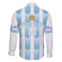 Custom Argentina Football Family Matching Short Sleeve Bodycon Dress and Hawaiian Shirt Vamos La Albiceleste