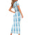 Custom Argentina Football Family Matching Short Sleeve Bodycon Dress and Hawaiian Shirt Vamos La Albiceleste
