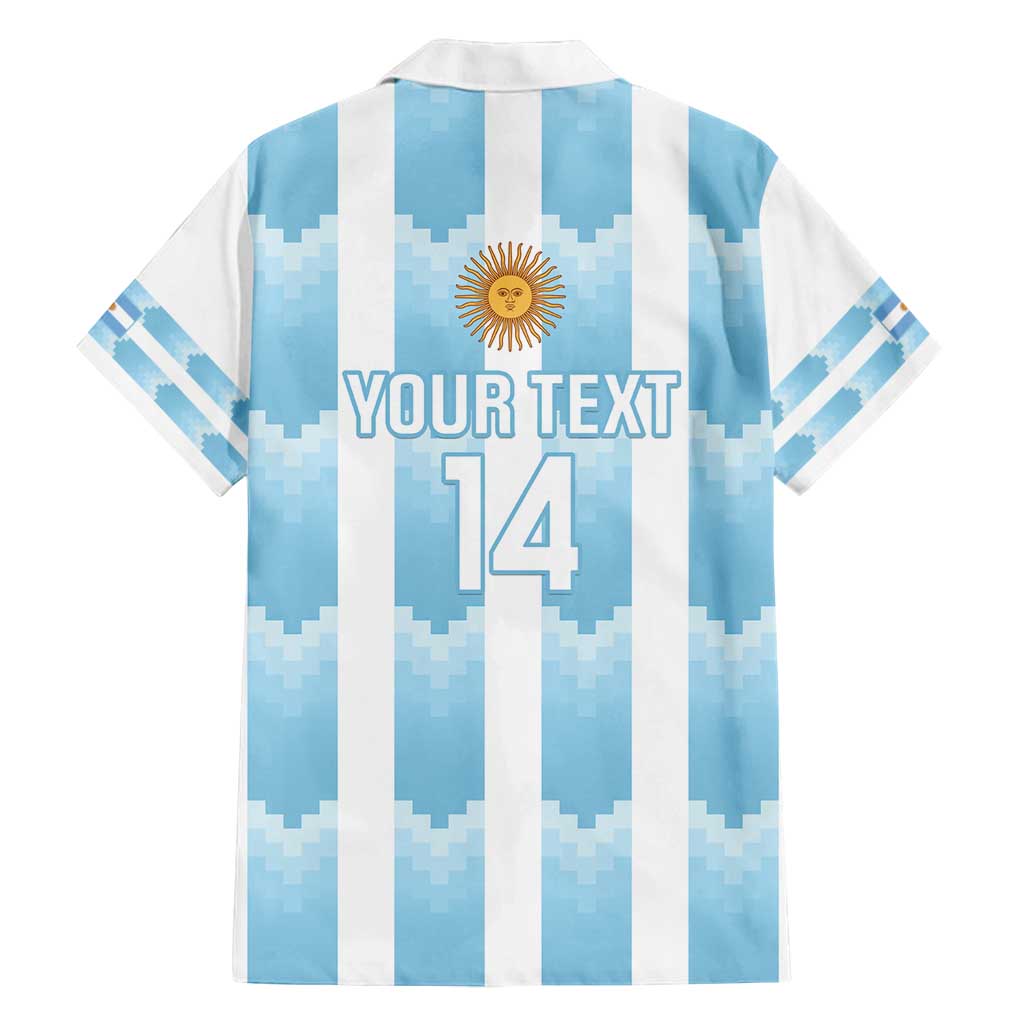 Custom Argentina Football Family Matching Summer Maxi Dress and Hawaiian Shirt Vamos La Albiceleste