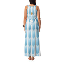 Custom Argentina Football Family Matching Tank Maxi Dress and Hawaiian Shirt Vamos La Albiceleste