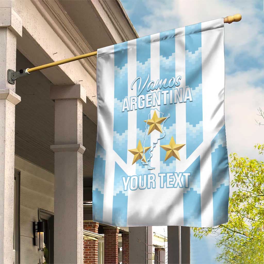 Custom Argentina Football Garden Flag Vamos La Albiceleste