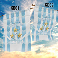 Custom Argentina Football Garden Flag Vamos La Albiceleste