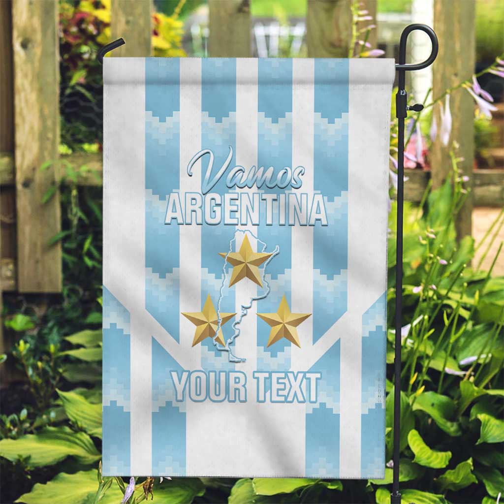 Custom Argentina Football Garden Flag Vamos La Albiceleste