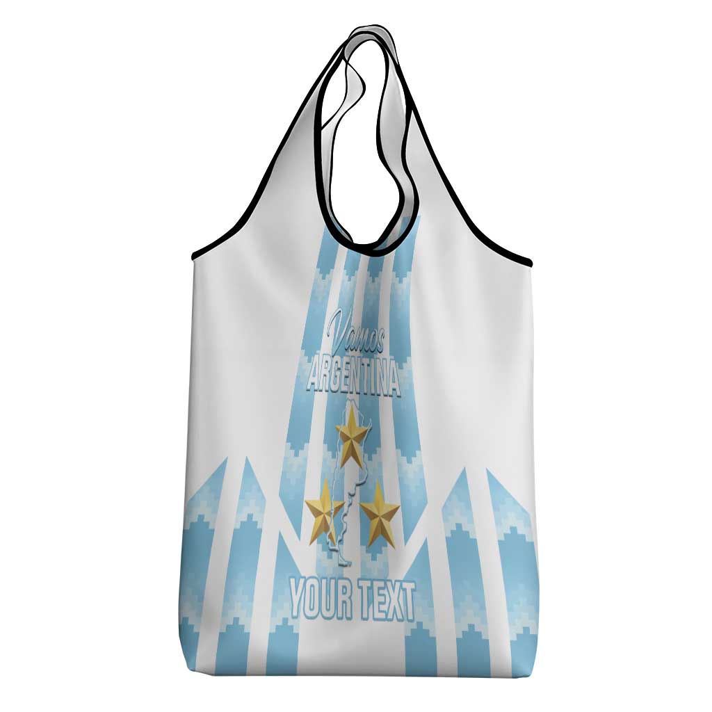 Custom Argentina Football Grocery Bag Vamos La Albiceleste