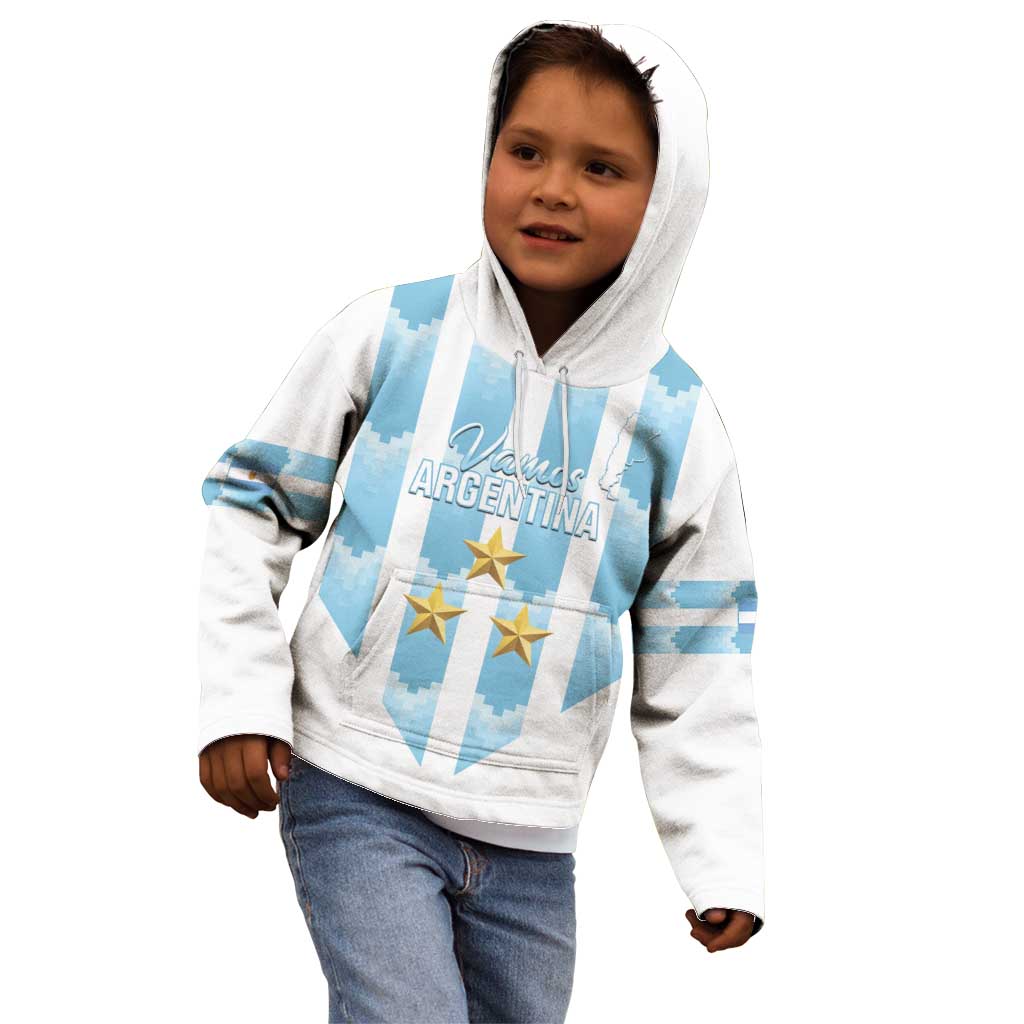 Custom Argentina Football Kid Hoodie Vamos La Albiceleste