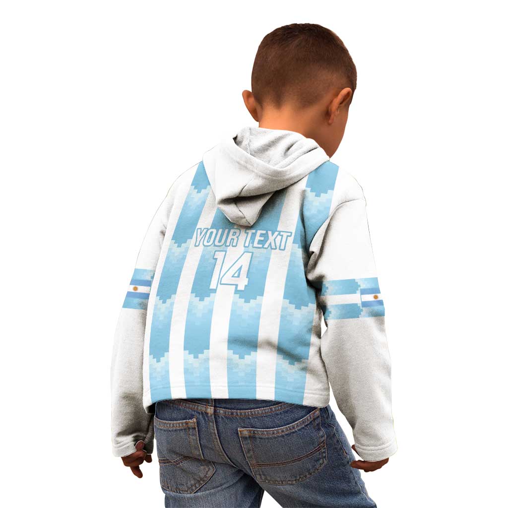Custom Argentina Football Kid Hoodie Vamos La Albiceleste