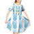 Custom Argentina Football Kid Short Sleeve Dress Vamos La Albiceleste