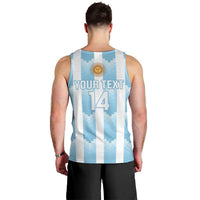 Custom Argentina Football Men Tank Top Vamos La Albiceleste