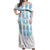 Custom Argentina Football Off Shoulder Maxi Dress Vamos La Albiceleste