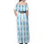 Custom Argentina Football Off Shoulder Maxi Dress Vamos La Albiceleste