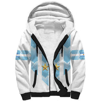 Custom Argentina Football Sherpa Hoodie Vamos La Albiceleste