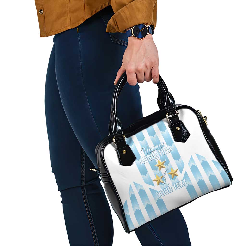 Custom Argentina Football Shoulder Handbag Vamos La Albiceleste