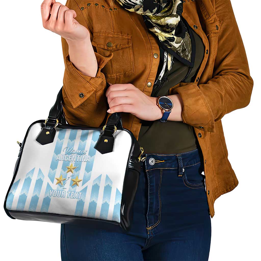 Custom Argentina Football Shoulder Handbag Vamos La Albiceleste