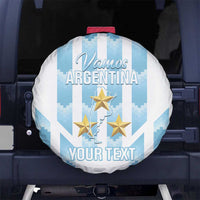 Custom Argentina Football Spare Tire Cover Vamos La Albiceleste