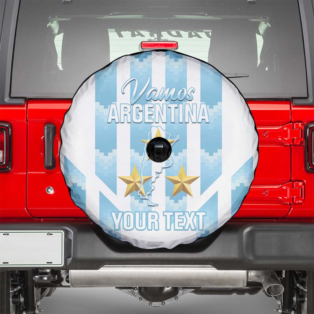 Custom Argentina Football Spare Tire Cover Vamos La Albiceleste