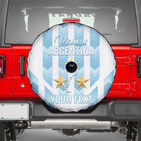 Custom Argentina Football Spare Tire Cover Vamos La Albiceleste