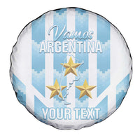 Custom Argentina Football Spare Tire Cover Vamos La Albiceleste