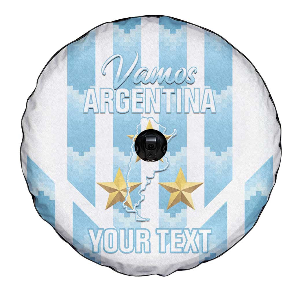 Custom Argentina Football Spare Tire Cover Vamos La Albiceleste
