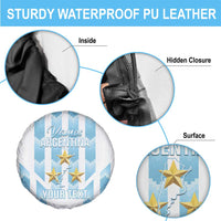 Custom Argentina Football Spare Tire Cover Vamos La Albiceleste