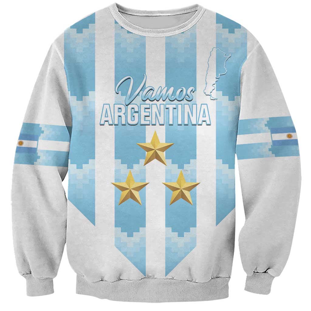 Custom Argentina Football Sweatshirt Vamos La Albiceleste