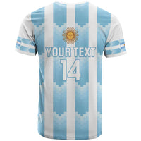 Custom Argentina Football T Shirt Vamos La Albiceleste
