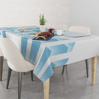 Custom Argentina Football Tablecloth Vamos La Albiceleste