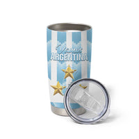 Custom Argentina Football Tumbler Cup Vamos La Albiceleste