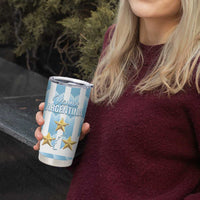 Custom Argentina Football Tumbler Cup Vamos La Albiceleste