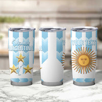 Custom Argentina Football Tumbler Cup Vamos La Albiceleste